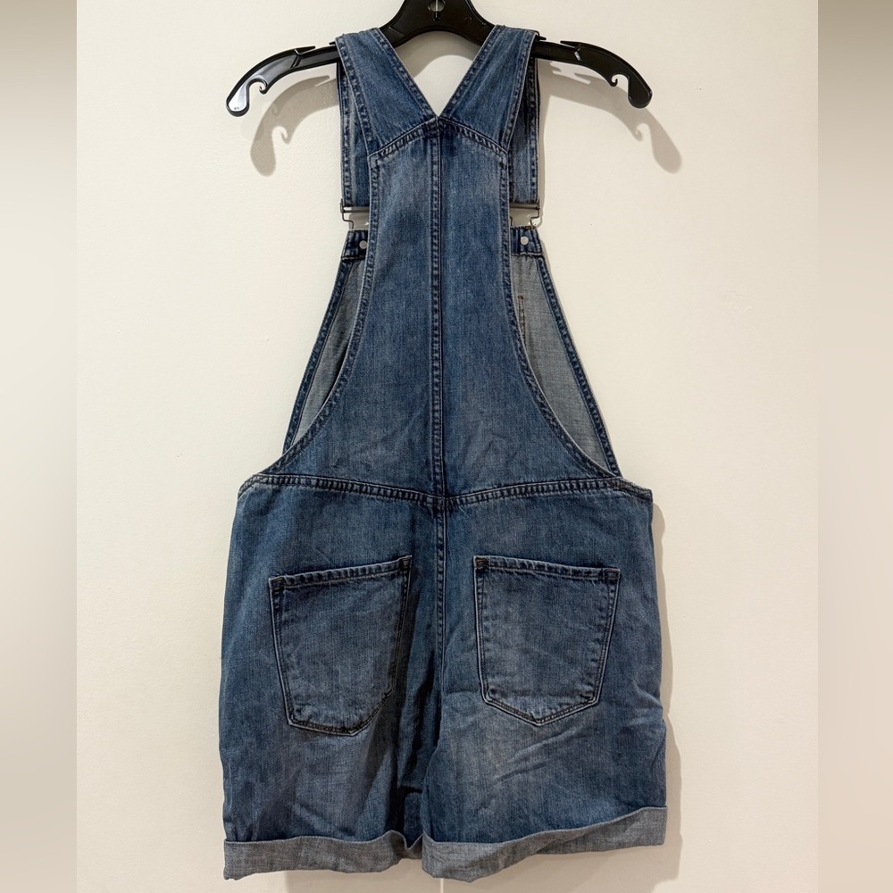 See Thru Soul Blue Denim Overall Shorts - Picture 7 of 7